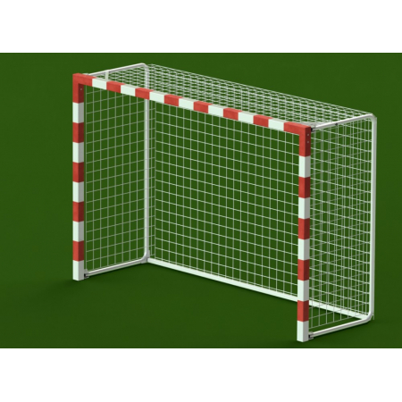 Ворота гандбол - мини-футбол 3х2х1 м., алюминиевый профиль, квадратный, 80х80 мм., складные